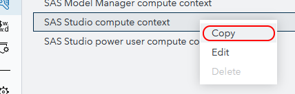 Environment Manager Copy Contexts button